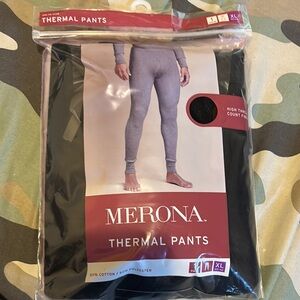 Merona Black Thermal Underwear Full Length